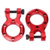 2pcs Metal RC Trailer Hook Decoration Parts Fit for TRAXXAS TRX 4 1 10 RC Crawler(Red)