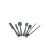 6 Piece Silicone Cooking Kitchen Set Cake Spatula Spoon Egg Brush Tongs Spatula