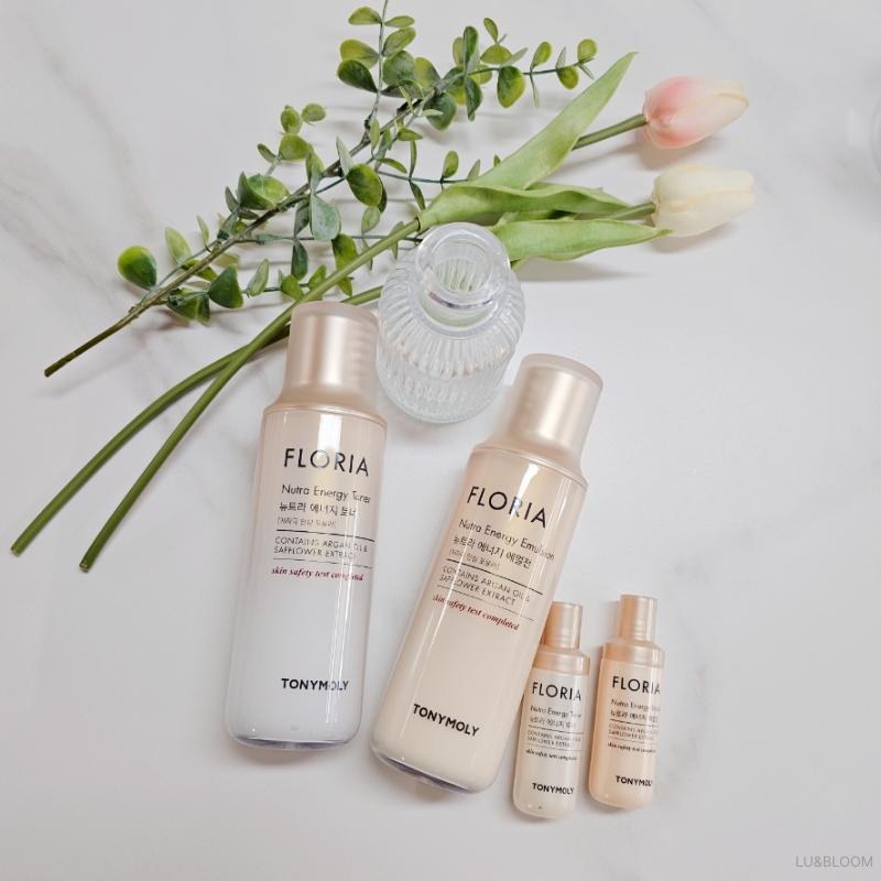 Tonymoly Floria Nutra Energy Toner 150ml + Emulsion 150ml Set (+Free gift)