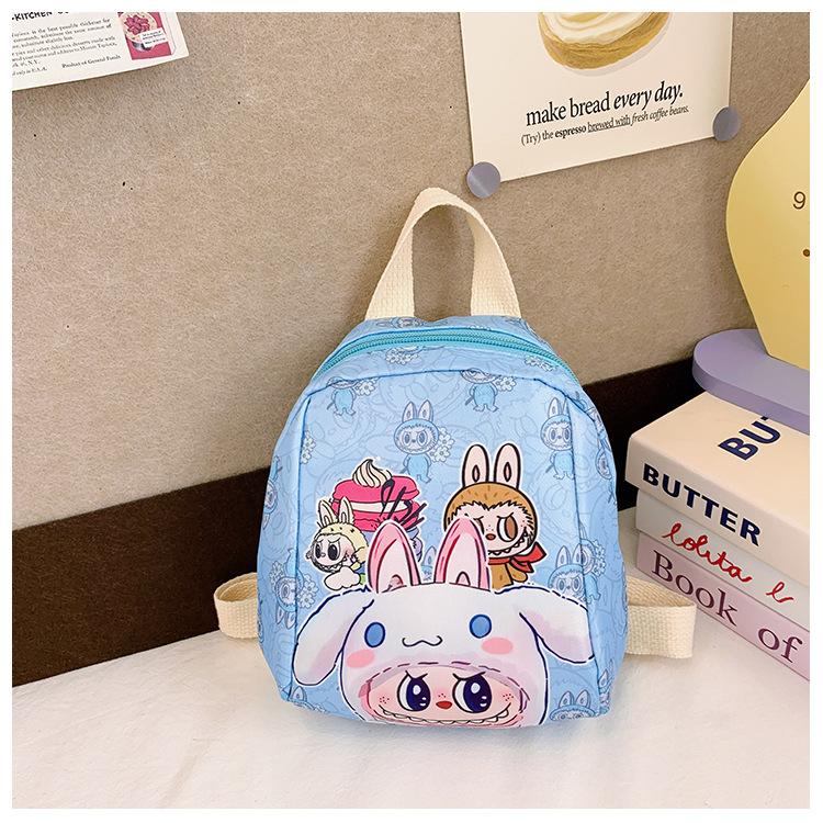 Labubu Children's Schoolbag Kindergarten Baby Lightweight Casual Backpack Boys and Girls Cute Cartoon Backpack KTY