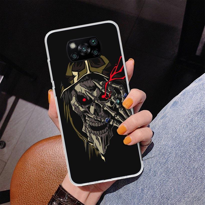Overlord Anime Phone Case For Xiaomi Poco X7 X6 X5 Pro F7 Ultra Redmi 15C 15 13C 13 12C 12 10 10A 10C 9 9A 9C 9T Cover Poco X7 X
