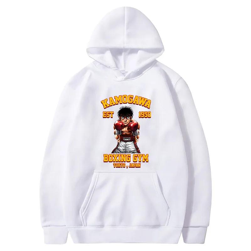 2024 Hot Sale Men Hoodie No Ippo Kamogawa Boxing Gym Printed Men Women Vintage Casual Sweatshirt Unisex Long Sleeve Pullovers