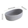 Cotton Rope Storage Basket Storage Box Desktop Hand-Woven Storage Basket Oval