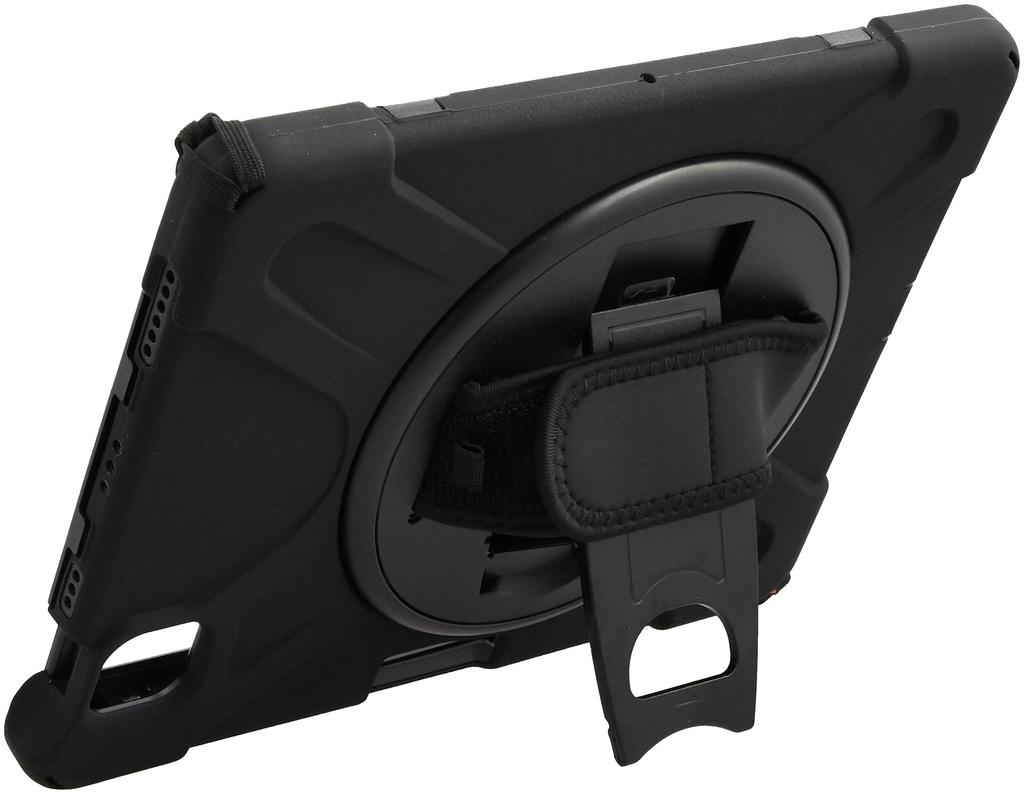 Sanwa Supply PDA-IPAD1717BK Shockproof Case for iPad Air (2020) and 11-inch iPad Pro (Includes Handle, Stand, and Shoulder Strap)