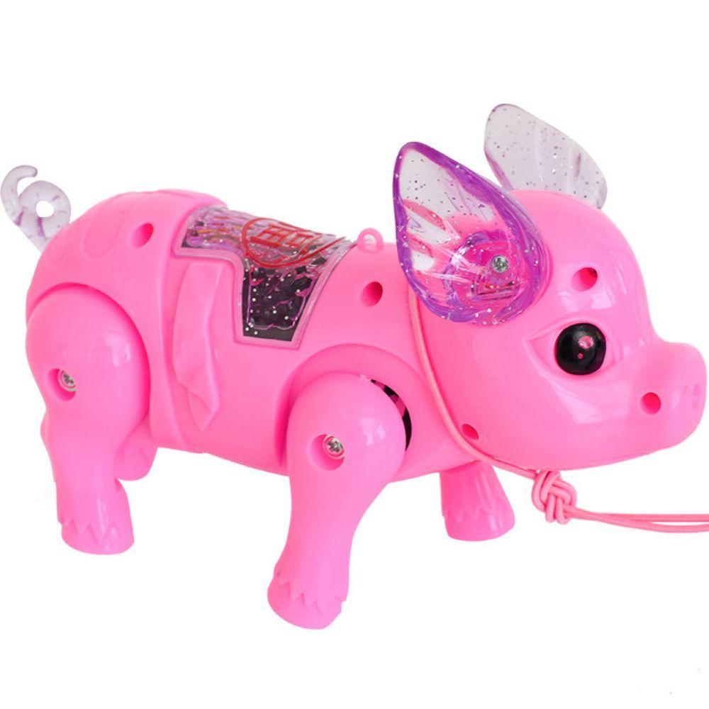 Batteries Powered Music Walking Pig Action Figure Toys Interactive Toys  Music   Baby Kids Pets