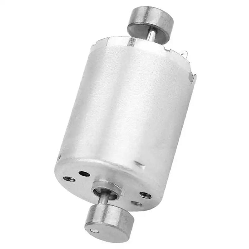 A34R 1 PCS 370 Powerful Vibration Motor Silver Aluminum Convenient And Easy To Use Dual Head Vibration Motor Dc12v Vibration Mot