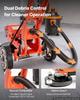 VEVOR Electric Concrete Grinder 1400W 3700 RPM, Walk Behind Floor Polisher, Marble, Stone, Epoxy Floor Polishing, 18 cm Grinding Disc