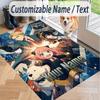 Custom Text Spy × Family Pattern Floor Rug Soft Indoor Carpet Mat Living Room Bedroom