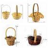 Accessories Flower Arrangement Basket with Handle Handheld Baskets Braid Flower Baskets  Bedroom