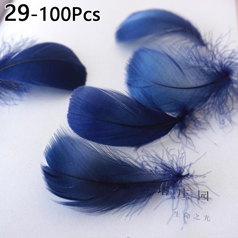 100pcs 6-12 Cm Natural Colourful Goose Feather Plume for Wedding Party Clothing Decoration DIY Craft Feathers