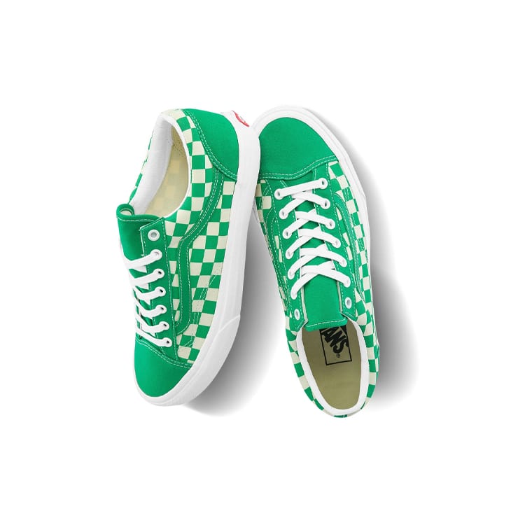 Стиль 36 Vans 'Jolly Green Checkerboard' VN0A54F65W5