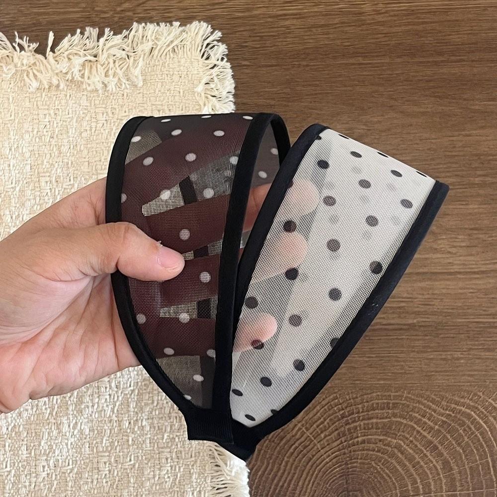 Soft Fabric Mesh Headband Non-Slip Design Wide Headband Versatile Hair Hoop Travel Use