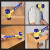 1 Double Headed Installation Hammer, 25mm To 45mm Rubber Hammer With Rubber Handle, Detachable Insulated Installation Hammer