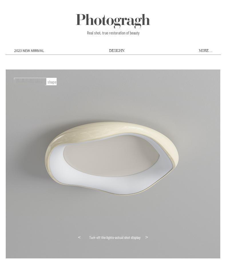 Потолочный светильник Nordic Bauhaus Cream — высококачественный, защитный для глаз, креативный дизайн для спальни и кабинета