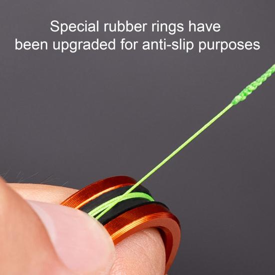 1/2/4 шт. Кольца для протяжки рыболовной лески, Не ржавеющие, Устойчивые к коррозии, Противоскользящая конструкция, Кольца для пальцев для протяжки, Рыболовные аксессуары