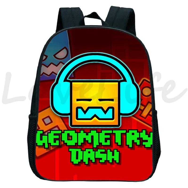 Игры Geometry Dash Рюкзаки Злой Геометрия Детский Сад Рюкзак Маленькая Школьная Сумка Детский Рюкзак Мальчики Девочки Ранец Подарки