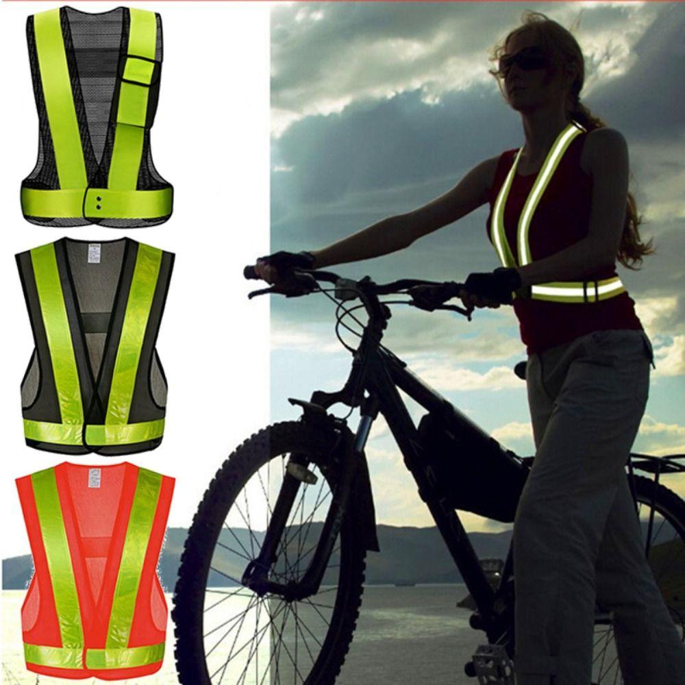 V Shape Safety Vest Lattice Reflective Straps Work Safety Jacket Reflective Vest Traffic Duty