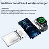 T33 3-in-1 Charging Station Foldable Wireless Charger Phone Watch Earphone Charging Stand