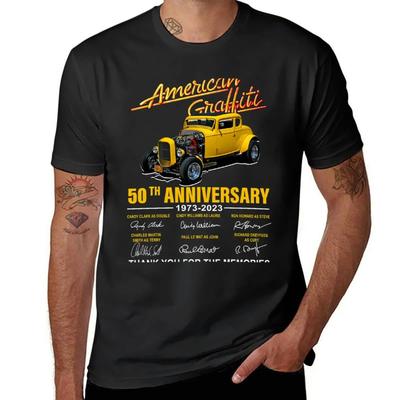 Американские граффити 49-я годовщина 1973 2023 Подпись Спасибо за воспоминания Летняя мода Футболка