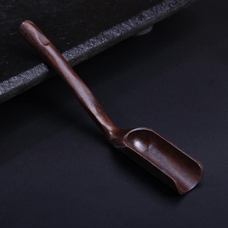 Vintage Tea Spoons Wood Chinese Kungfu Tea Scoop Shovel Wooden Scoop for Coffee Powder Spice Leaf Tea Spoon Accessories