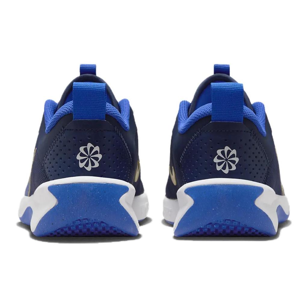 Nike Детские тренировочные кроссовки Omni Multi Court с низким верхом, синие кроссовки DM9027-404