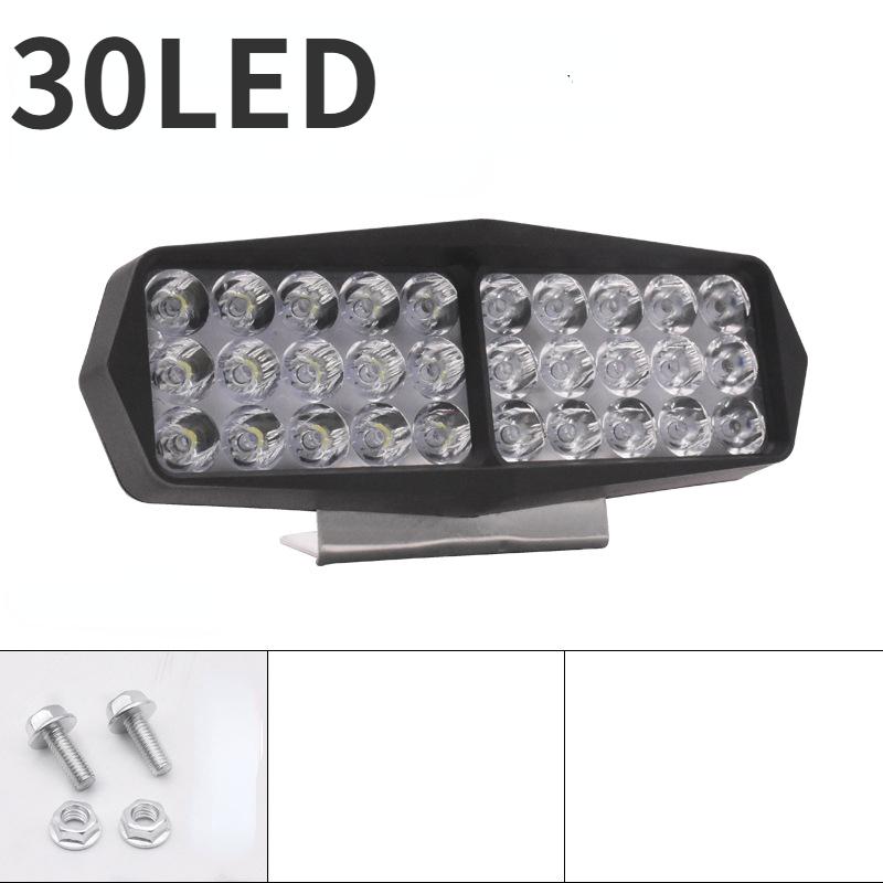 12-80В Мотоциклетная фара Вспомогательная лампа Светодиодные прожекторы для электромобилей Скутеры Водонепроницаемые Модифицированные лампы Мотоаксессуары