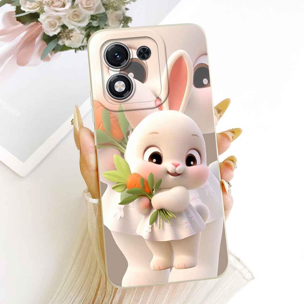 Чехол для Honor X70i 5G Милый Кролик Кошка Животное Fundas Чехол Для Honor X 70i X70i 5G ABR-AN00 Чехол для Телефона