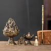Ретро набор для сжигания благовоний Boshan - Включает Башню, Форму и Ложку для церемонии сжигания порошка агарового дерева и сандалового дерева.
