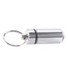 Key Small Chainring Keyring Medicine Aluminum Waterproof Safe Money Holder Pill Box Case Keychain
