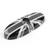 Bruce & Shark Black Union Jack British Flag Rearview Mirror Cover for Mini Cooper R55, R56, and R57 (Standard Mirror Cover)