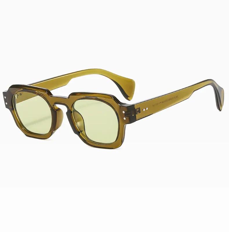 Новые винтажные квадратные солнцезащитные очки мужские женские дизайнерские солнцезащитные очки мужские женские модные очки для вождения зеркальные