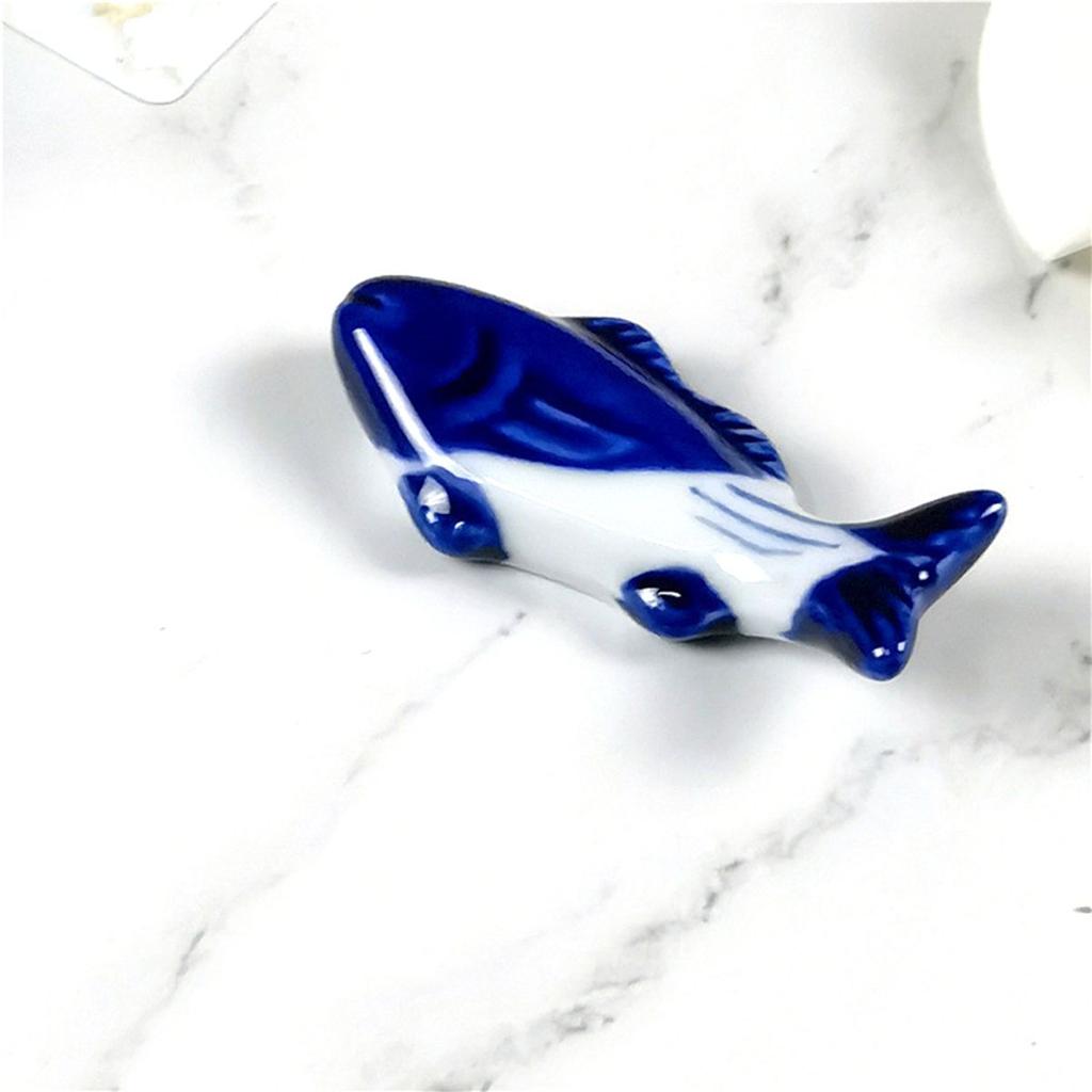 Fork Fish Shaped Cute Ceramic Chopstick Rest Chopsticks Holder Dinnerware Stand Tableware Rack
