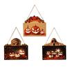 Halloween Wooden Hanging Signs Pendant Led Night Light For Home Office School Party Haunted House