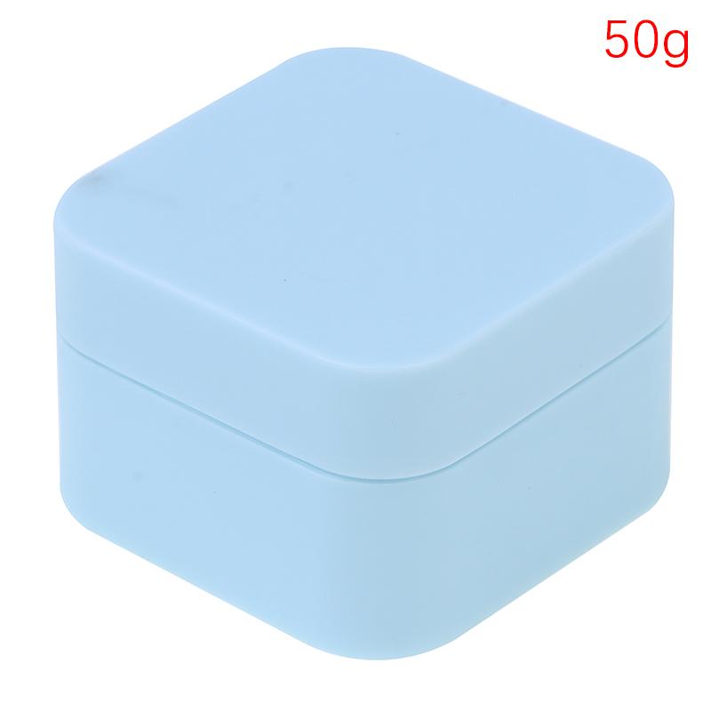 5G-50G пустые пластиковые квадратные контейнеры для косметики для дизайна ногтей баночка маленькая банка для образцов крема гель для ногтей пудра коробка лосьон для макияжа инструмент