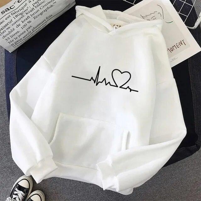Oversized Letter Print New Hooded Sweatshirt Men Women's Spring Long-sleeved Lazy Style Loose Pullover Women Hoodie Top