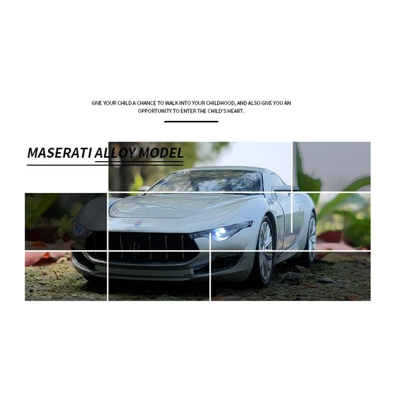 1/32 Maserati Alfieri Concept Car Alloy Sports Car Model Diecasts Metal Car Toys Vehicles Sound Light Simulation Kids Gift