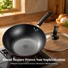 Антипригарный вок Круглая чугунная сковорода для стир-фрая Прочная посуда Термостойкая