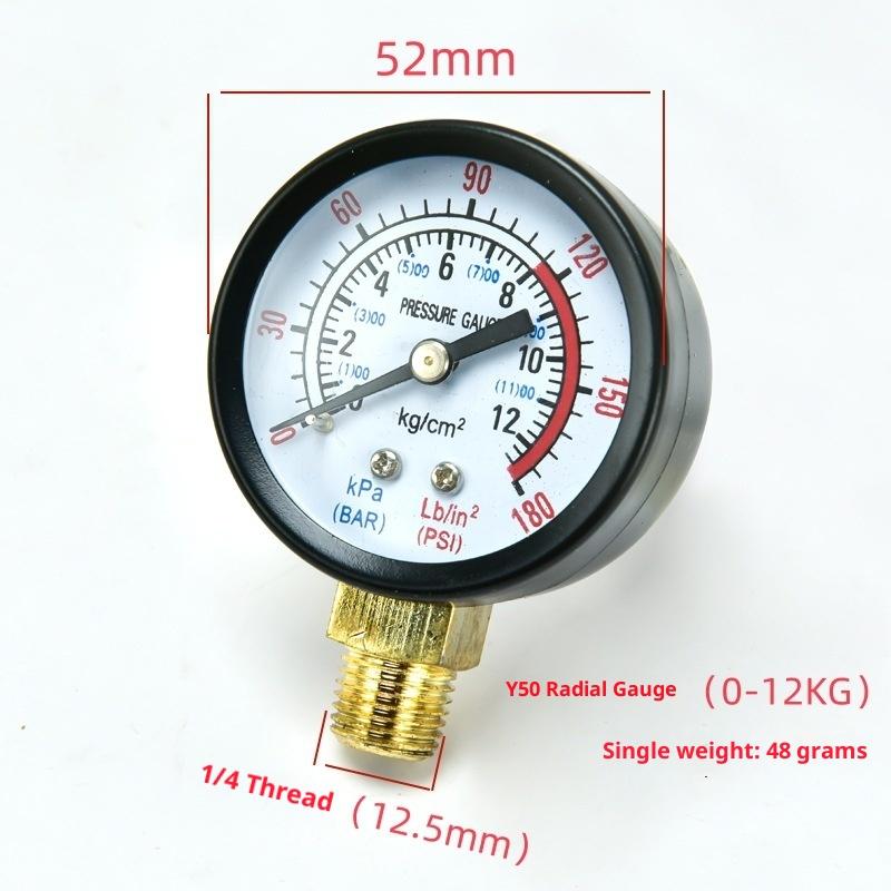 New Sale 1Pcs 0-25Bar 0-10Bar 0-12Bar Hydraulic Fluid Measuring Instrument Air Compressor Pressure Gauge DIY Accessories