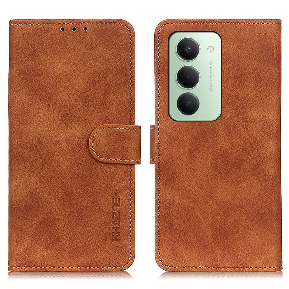 For Xiaomi Redmi 15 4G (EU) (171mm) Case PU Leather Retro Texture Phone Cover