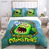 Забавный My Singing Monster Постельное белье на все сезоны Пододеяльник Одеяло Комплекты постельного белья Мягкое покрывало и наволочки Односпальное/Двуспальное/Queen/King