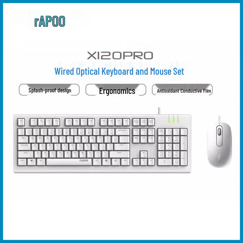Rapoo X120PRO Wired Keyboard Mouse Combo