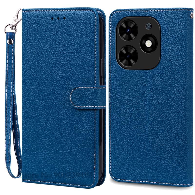 Чехол Spark Go 2024 для Tecno Spark Go 2024, кожаный чехол-кошелек, откидная крышка для Techno Spark Go 2024, чехол для телефона, чехол, Fundas