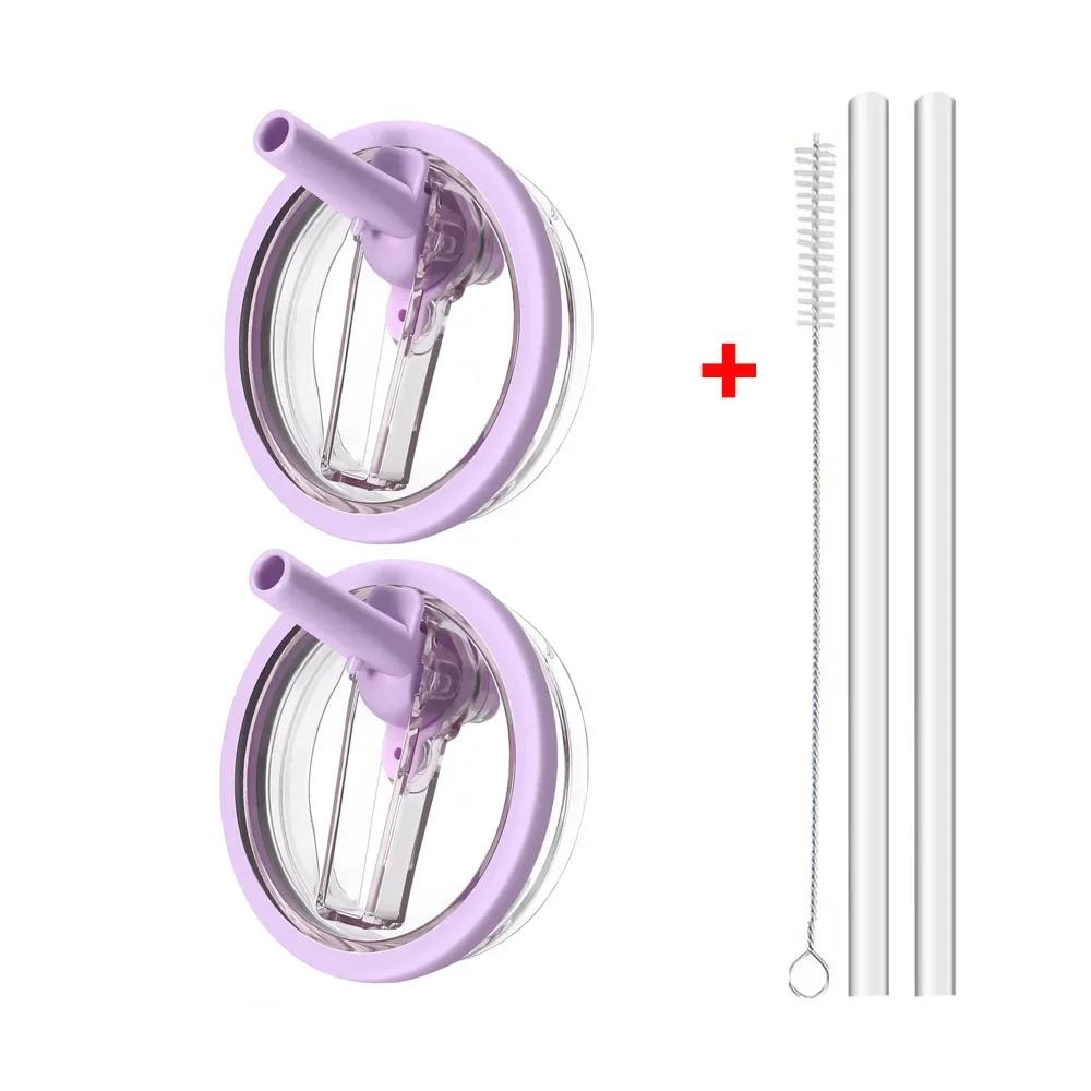 Крышка 40 унций для тамблера Stanley Flip Straw с защитой от протекания, сменная крышка для аксессуаров для стакана Stanley, крышка для соломинки