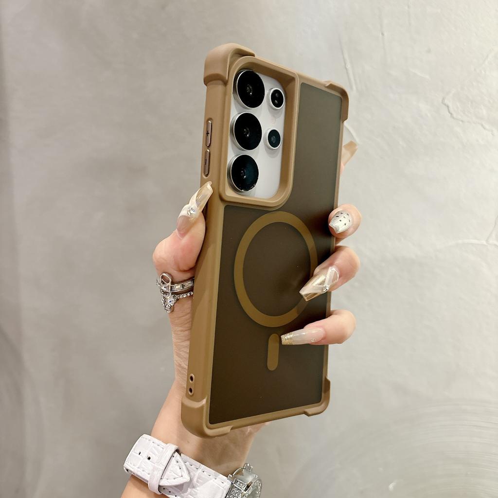 Чехол-бампер для мобильного телефона Samsung S11/S11/S11ULTRA с защитой от падения по углам, магнитный, с ощущением кожи, сильная магнитная защита S11U