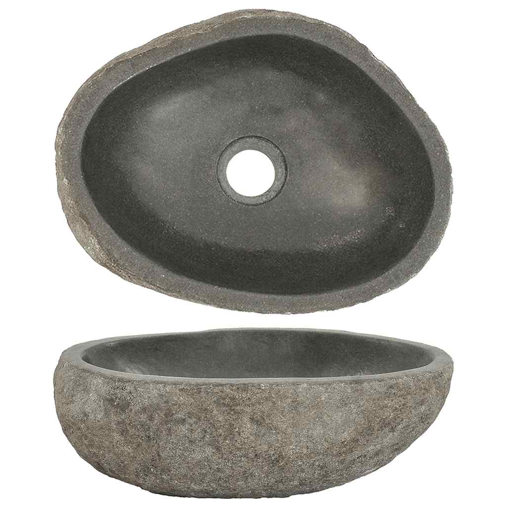 River Stone Oval Washbasin (29 38) * (24 31) cm