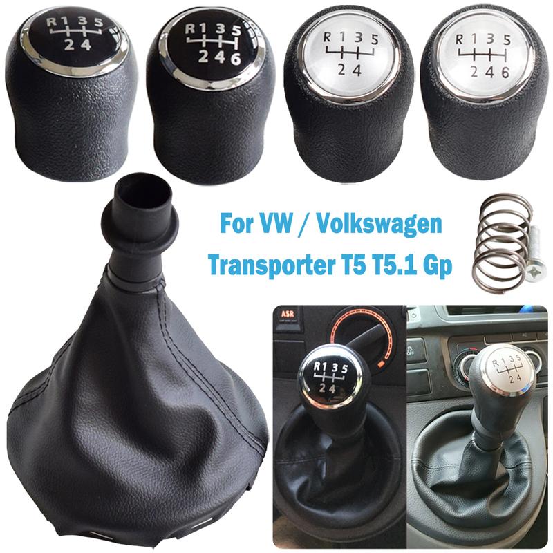 Для VW Volkswagen Transporter T5 T5.1 T6 Gp 2003-2011 ручка переключения передач кожаные гетры чехол для багажника автомобиля 5 6 скоростей