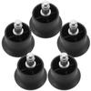 5pcs Anti-slip Chairs Glide Castors Nylon Office Chair Swivel Caster Carpet