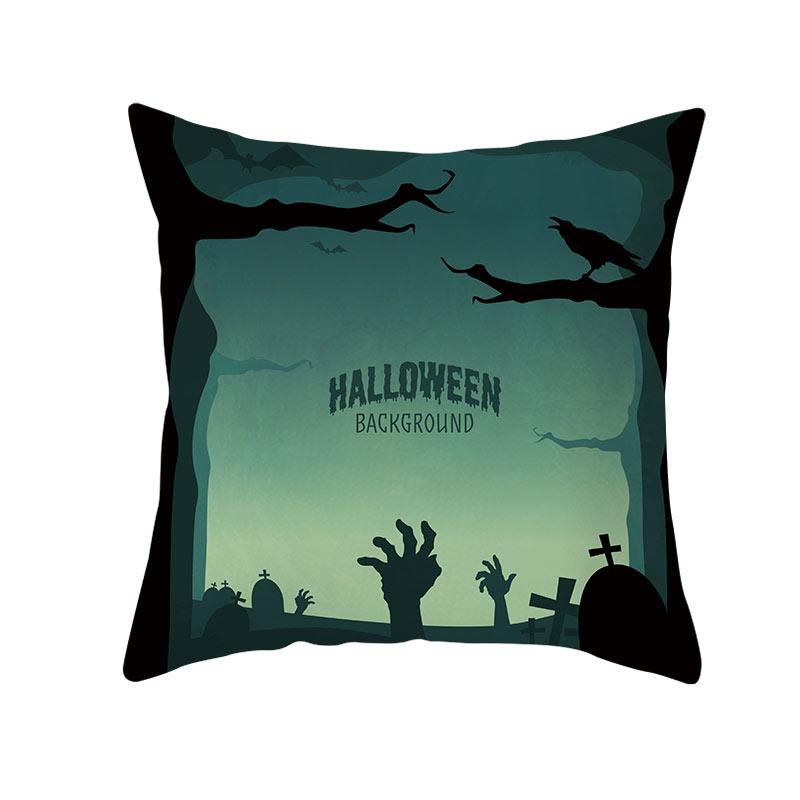 Хэллоуин тема ужас тыква летучая мышь принт узор наволочка дома гостиная диван украшения квадратный пледы наволочка