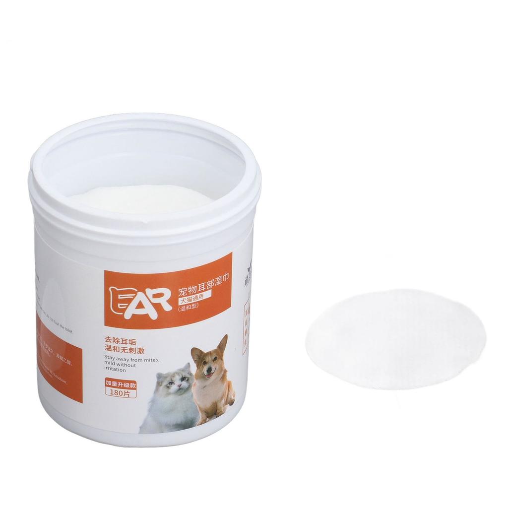 180 шт. Салфетки для чистки ушей собак Удаляют воск Зуд Запах Инфекции Гипоаллергенные салфетки для питомцев для собак кошек щенков котят