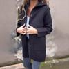 Женская куртка повседневная с длинным рукавом свободного покроя пальто зимняя верхняя одежда с карманом